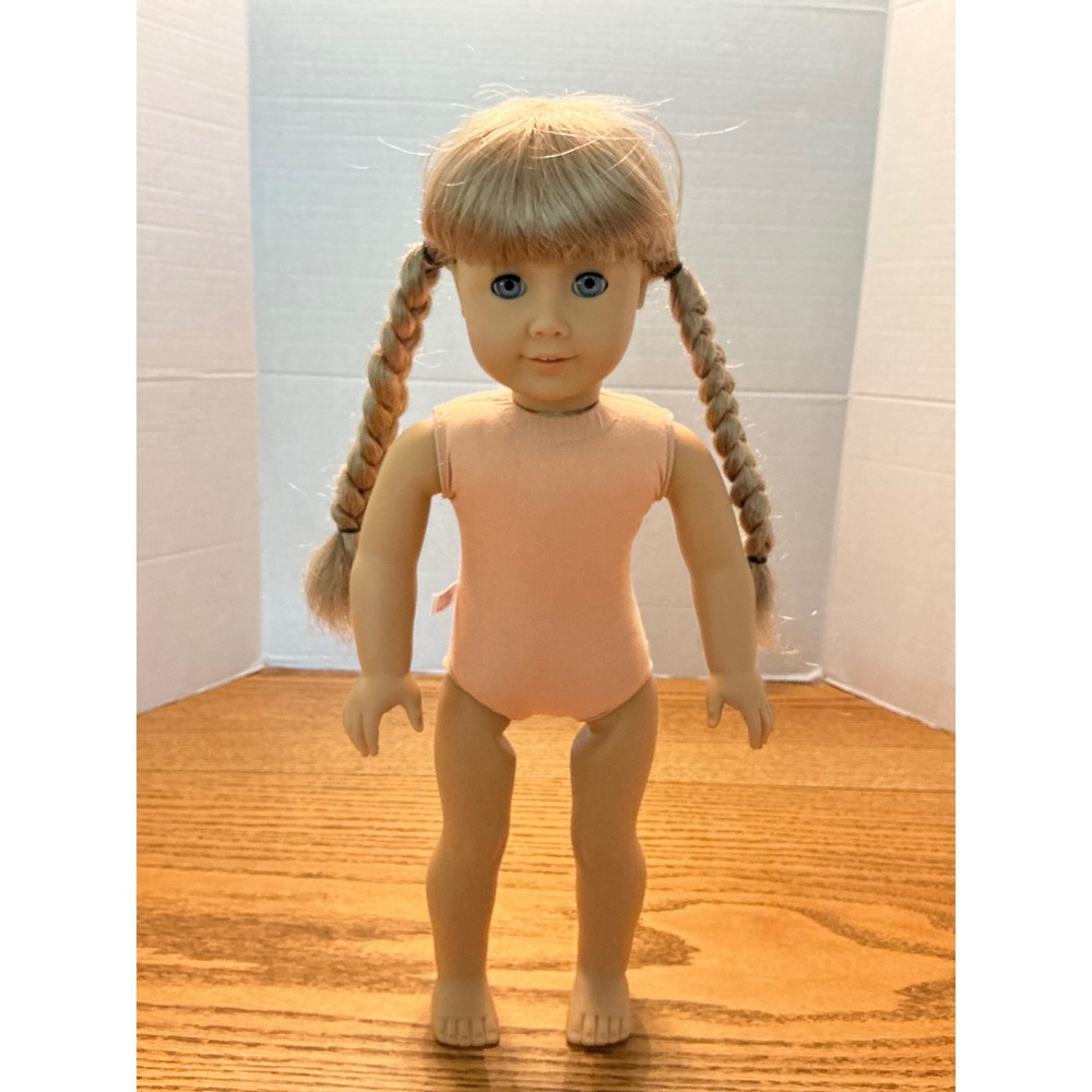 American Girl Kirsten Larson 18 Inch Doll Blonde Braids Blue Eyes 2008 Tag